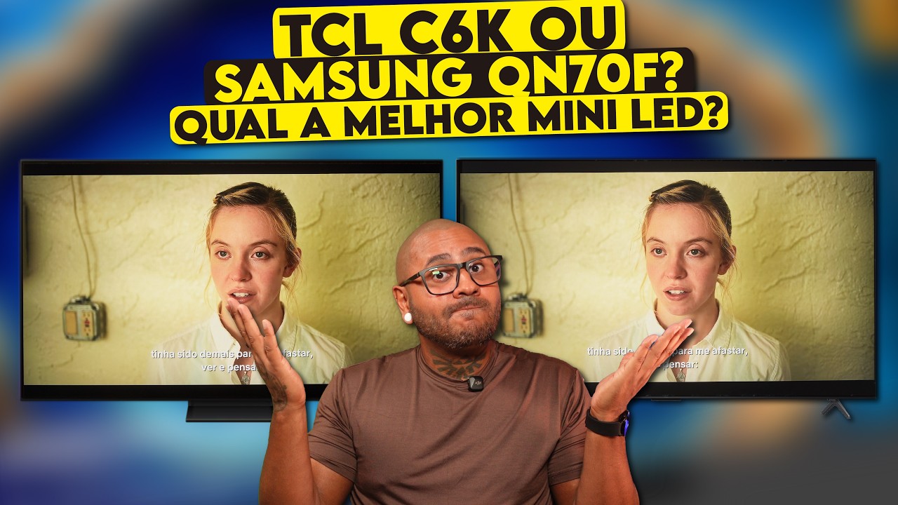 Comparativo Samsung Qn70F vs TCL C6K - Qual a MELHOR TV mini led BARATINHA em 2025?