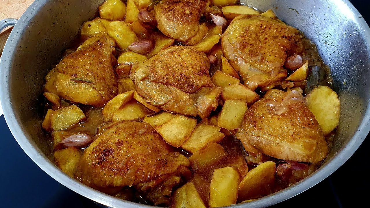 CONTRAMUSLOS DE POLLO guisados a la cerveza