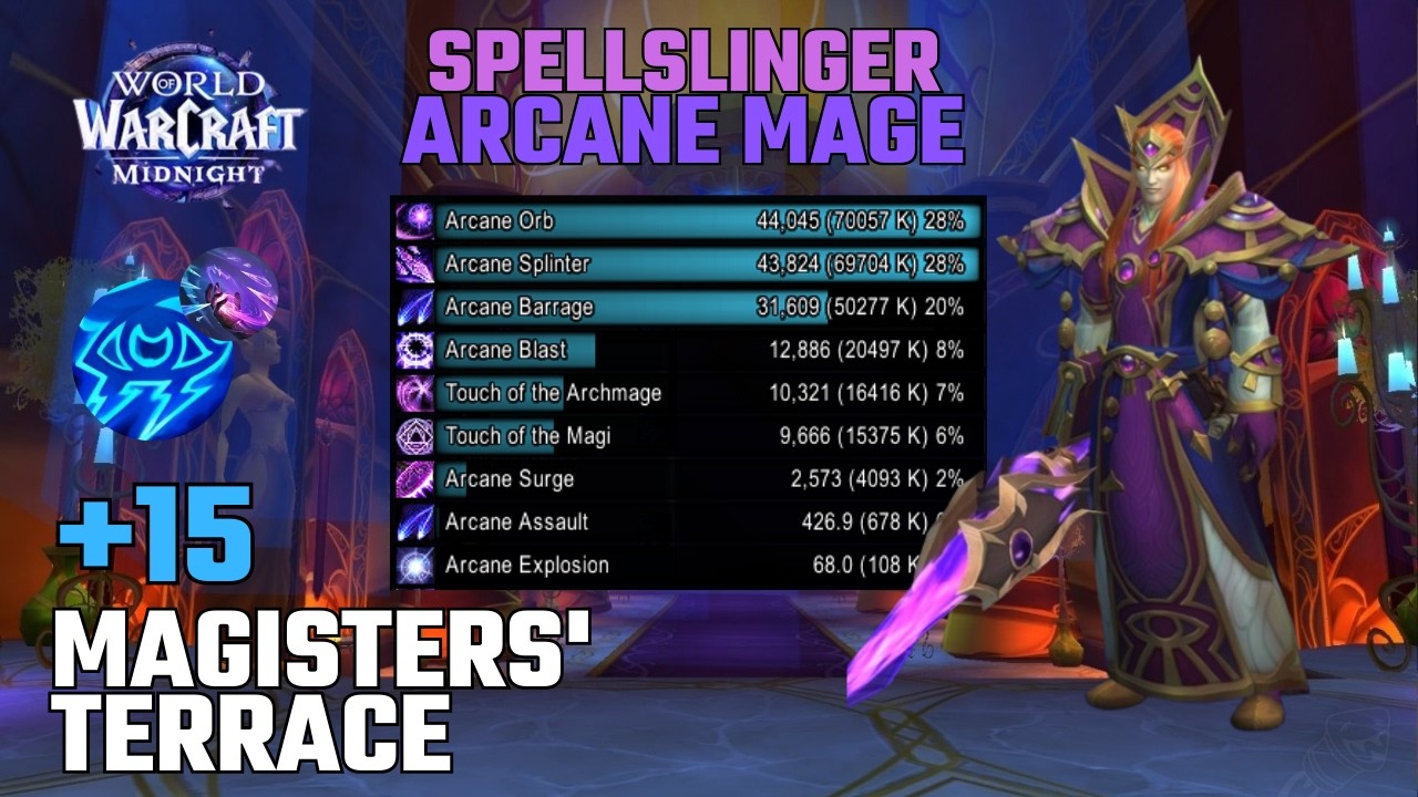 Magisters' Terrace +15 | Spellslinger Arcane Mage | Midnight Beta - Season 1 M+