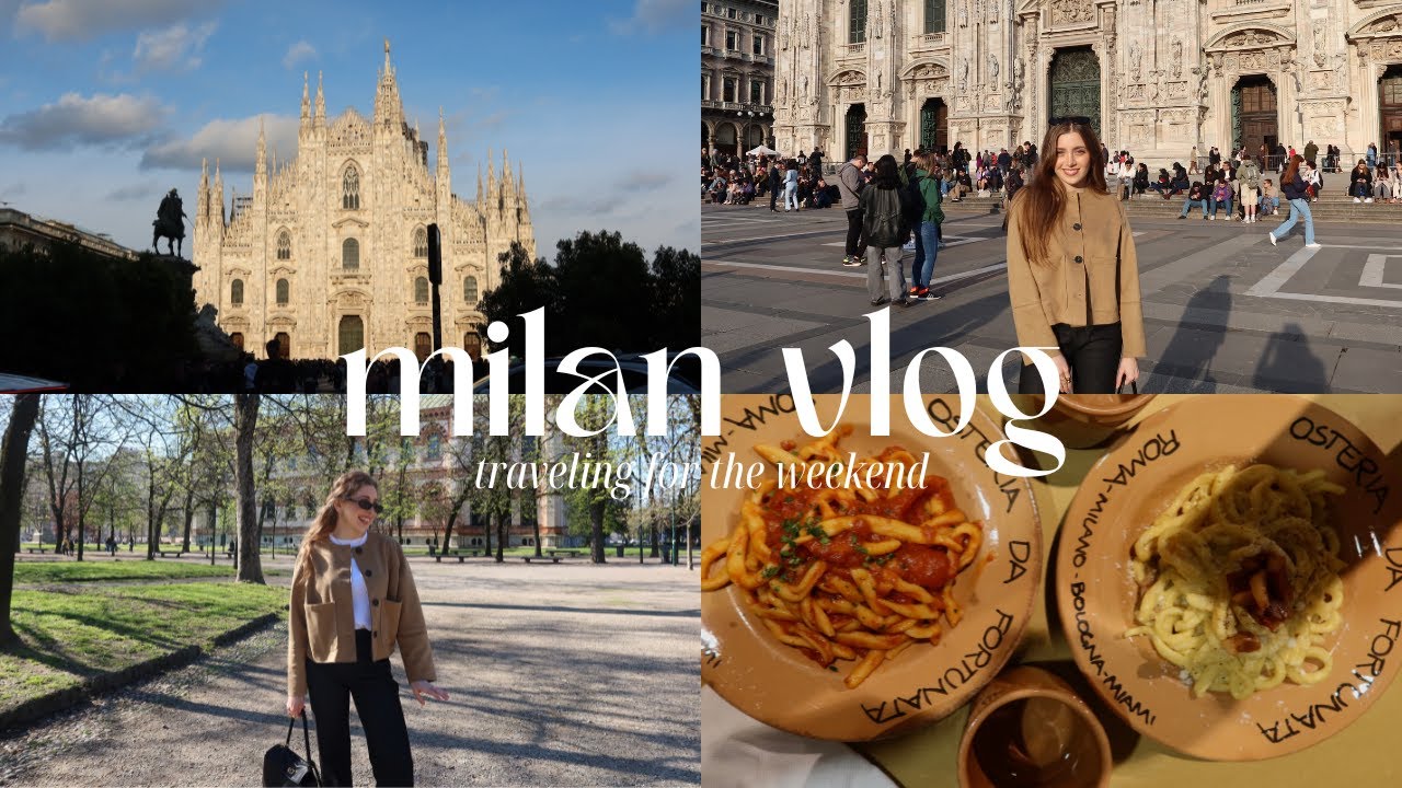 Milan Travel Vlog: Foodie Spots, Fashion, and City Adventures a Short Girl's Trip💖🇮🇹🍝