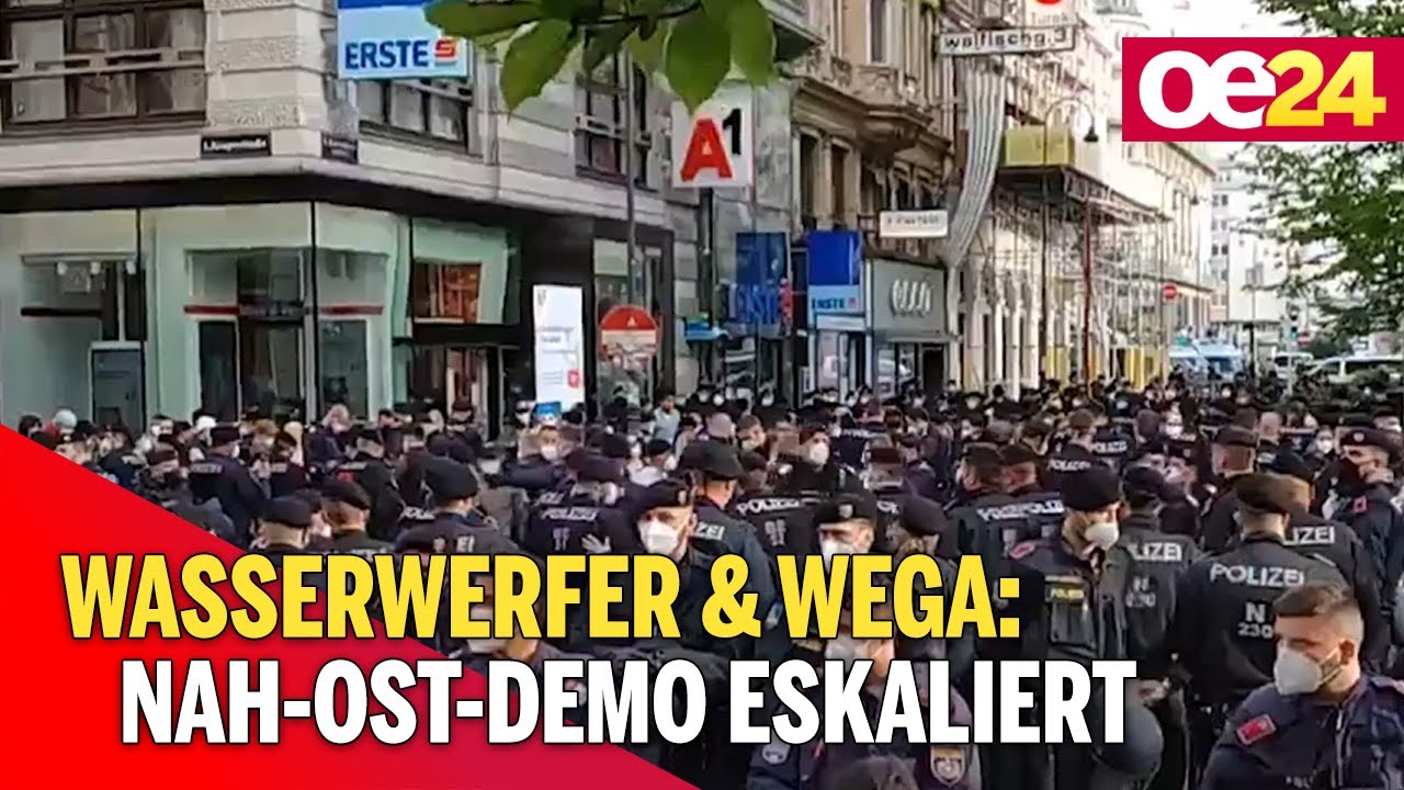 Wasserwerfer & Wega: Nah-Ost-Demo eskaliert