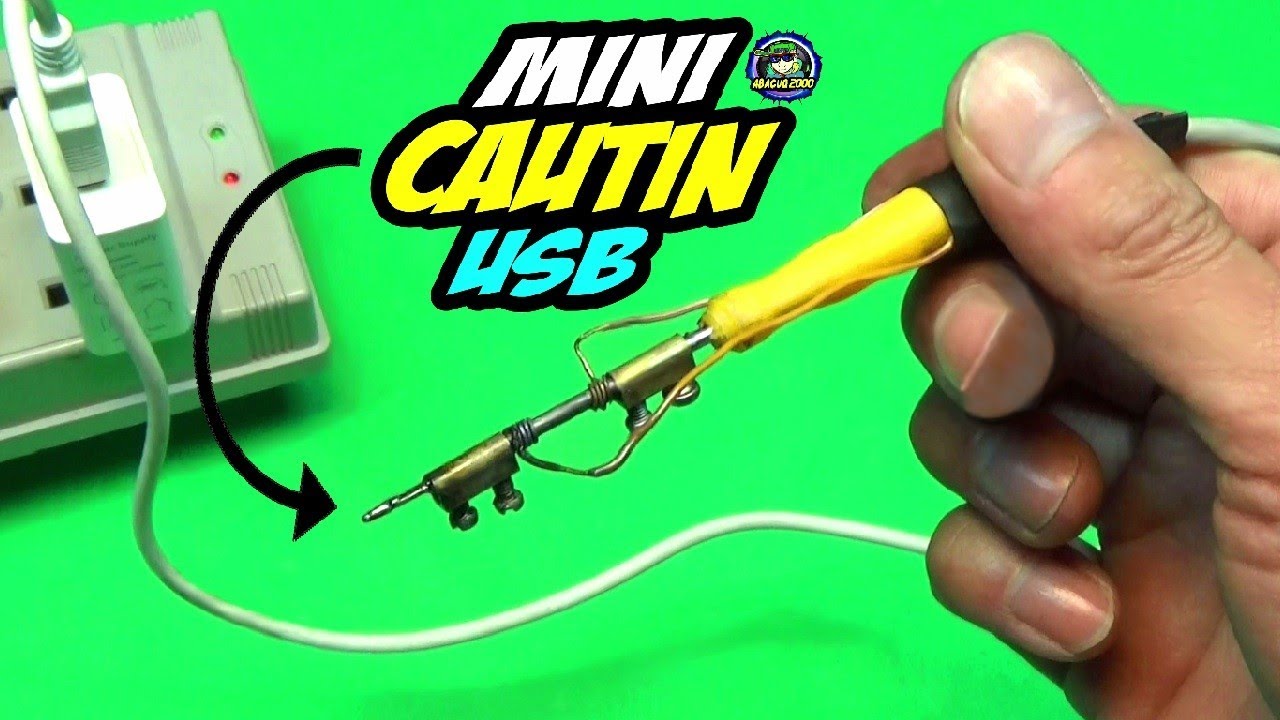 COMO HACER MINI CAUTIN USB MUY POTENTE FÁCIL DIY  - abacuq2000