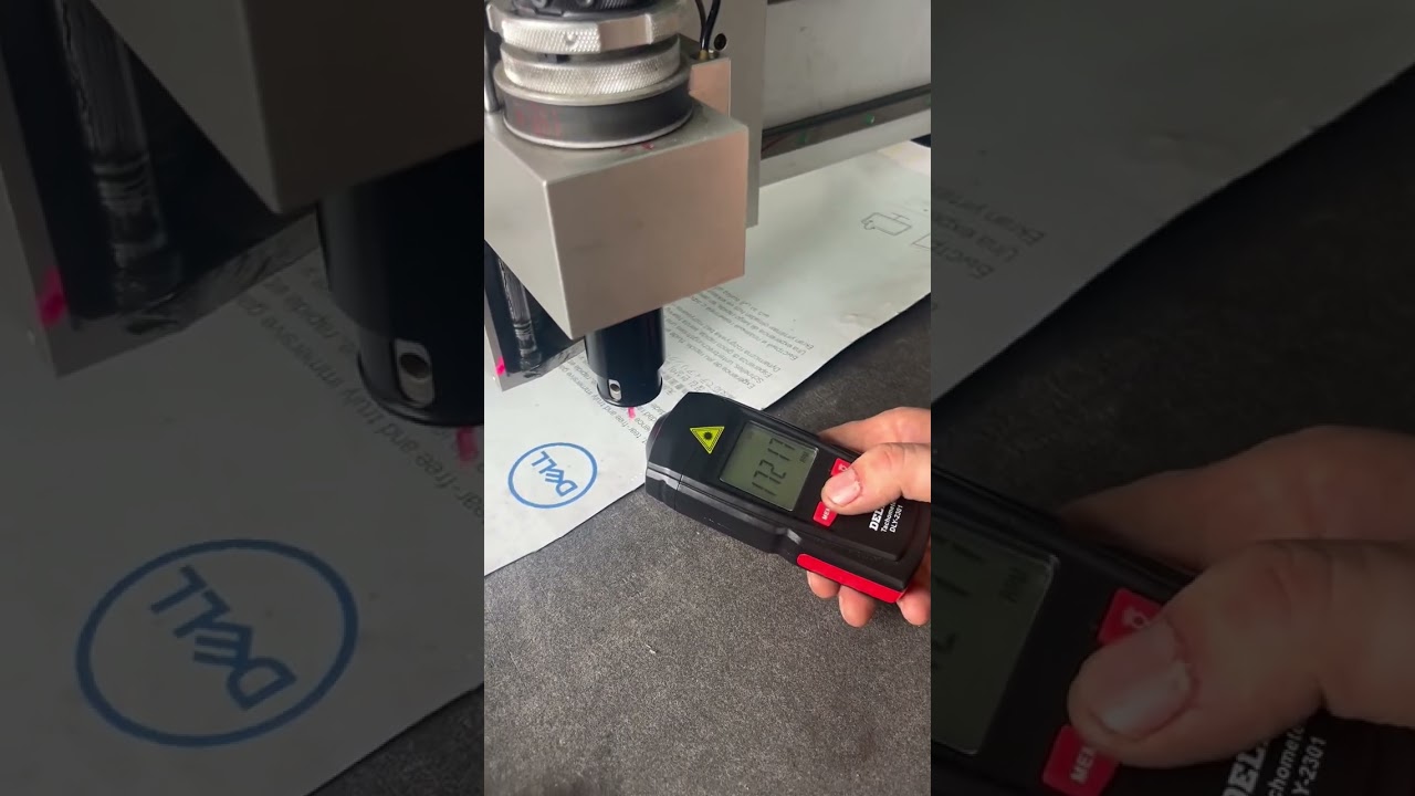 POT Pneumatic Oscillating Tangential Knife Tool Frequency Test #POT #pneumatic #oscillating #knife