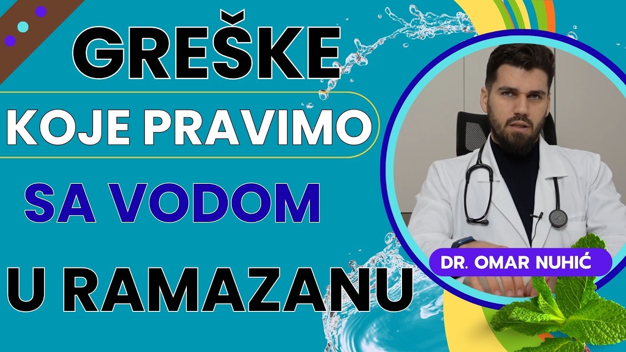 Voda u ramazanu, pravilo koje trebate znati / dr. Omar Nuhić