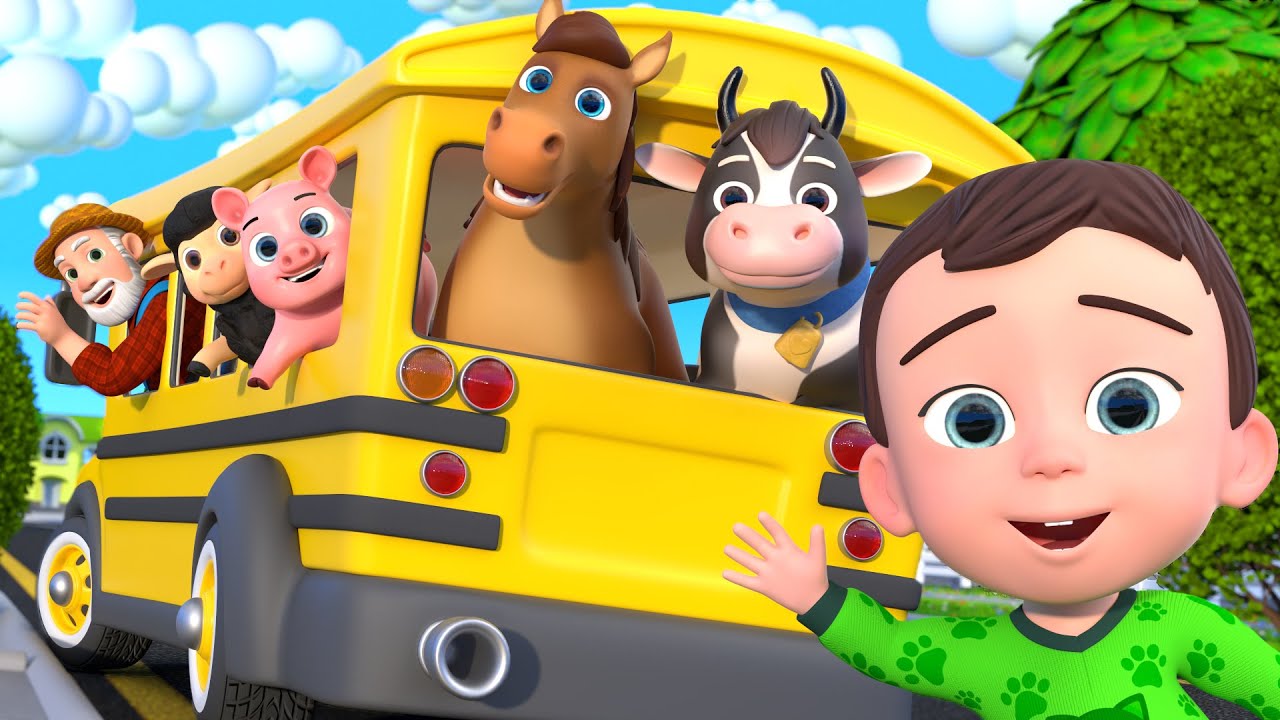 Wheels on the bus baby Animals and MORE Educational Nursery Rhymes & Kids Songs