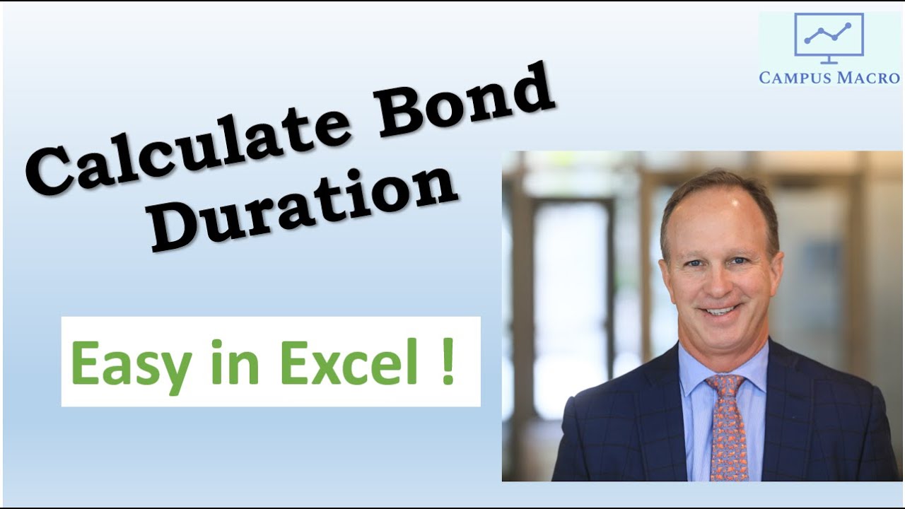 Calculating Bond Duration - Easy in Excel !!!