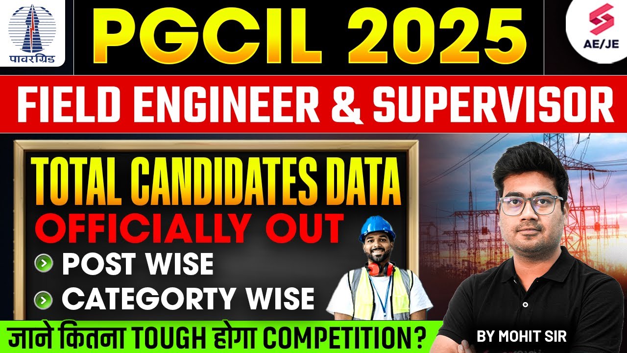 PGCIL Field Engineer Cut Off 2025 | PGCIL Field Supervisor Cut Off 2025 | Full Details by Mohit Sir