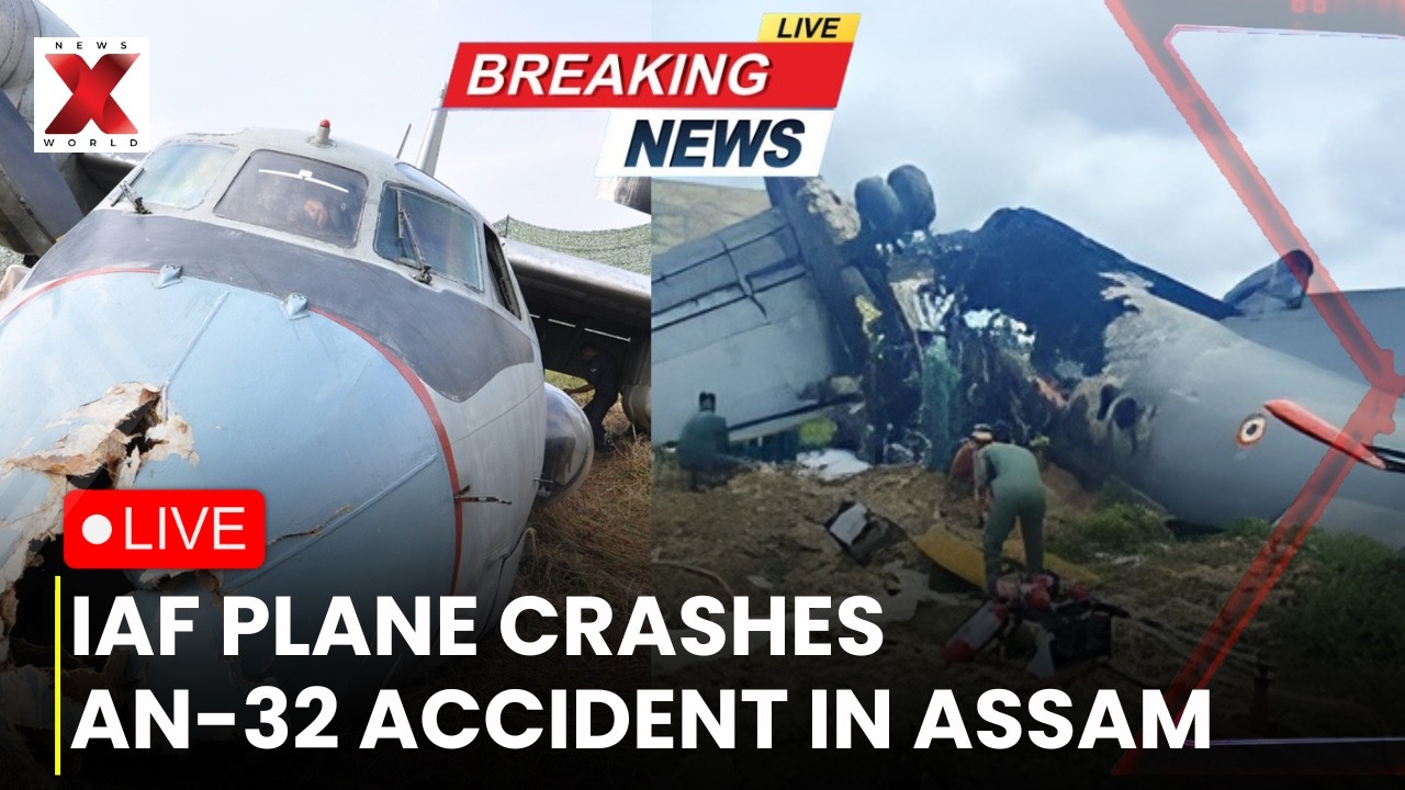 Assam Plane Crash News LIVE : IAF Antonov AN-32 Crashes During Landing in Jorhat Assam
