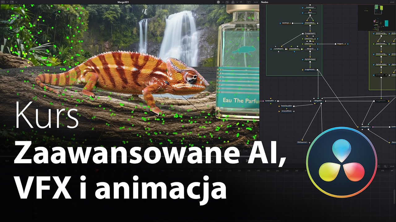 Kurs Zaawansowane AI, VFX i animacja z Fusion w Davinci Resolve | Akademia IT Media