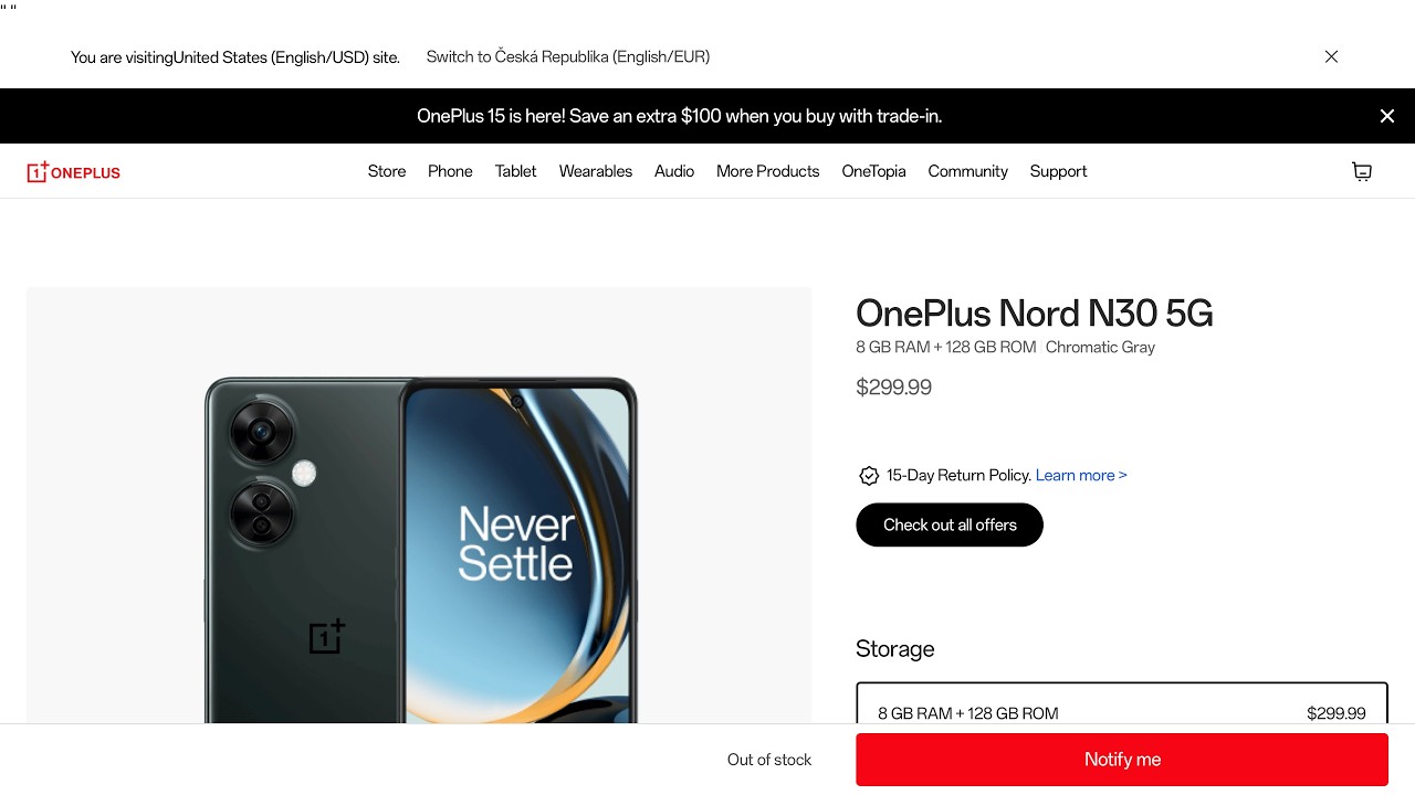 Buy OnePlus Nord N30 5G | OnePlus United States &middot; Oneplus.com &middot; 2026