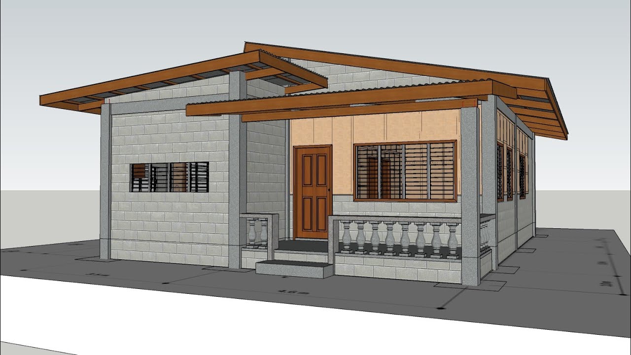 House Design: (80sqm} 3 Bedroom, hallway, elevated house(part1)