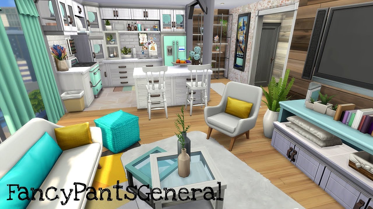 Freelancer's Modern Apartment | Speed Build | The Sims 4