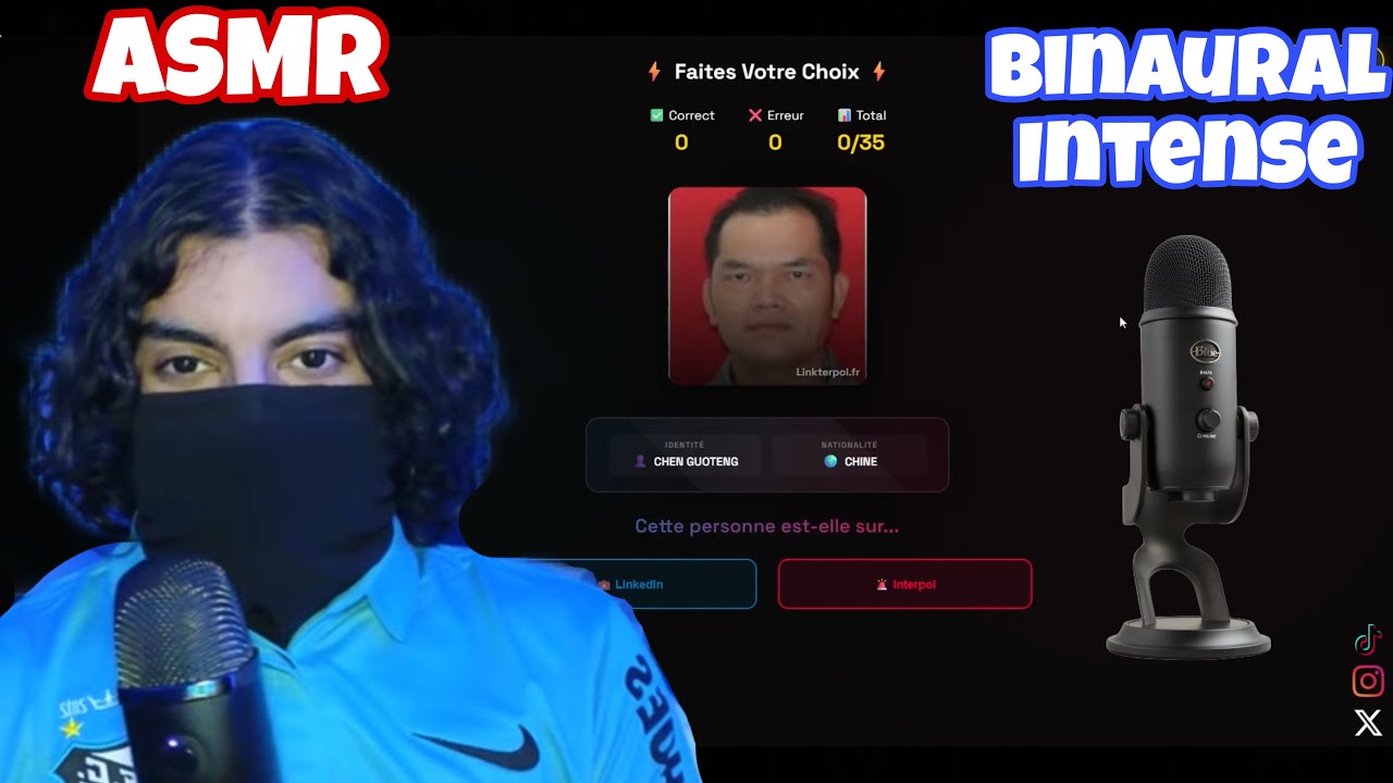 ASMR : Photo LinkedIn ou Interpol ? 🕵️‍♂️📸 Chuchotement intense binaural