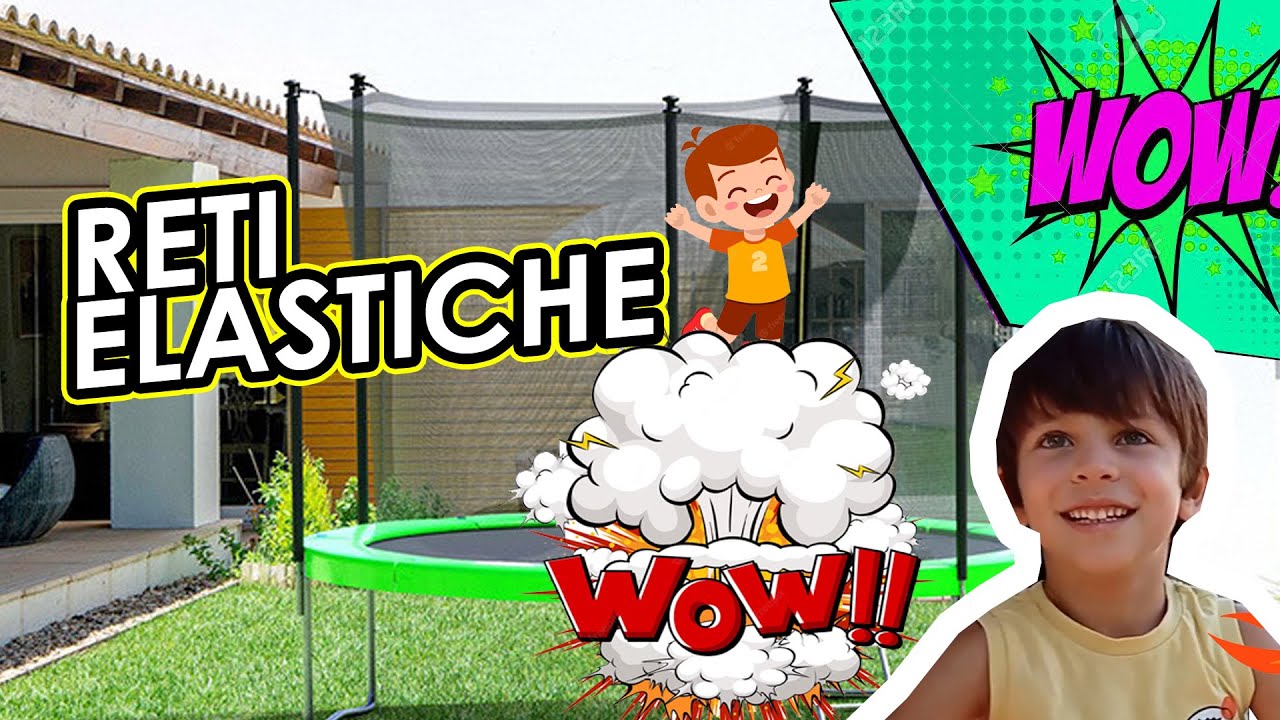 RETI ELASTICHE Video bambini Gabriel - Le reti elastiche nel mio giardino, un video per bimbi