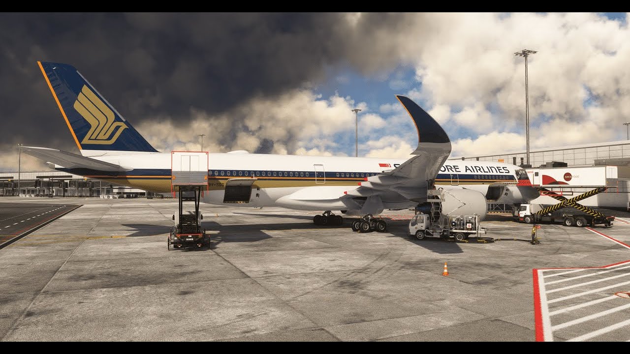 MSFS20 - INI A359ULR - Afternoon MTOW Departure from Singapore - Singapore Virtual - VATSIM (SQ34)