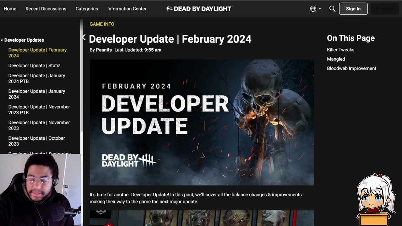 They nerfed Mangled?...February Developer Update! (Dead By Daylight)