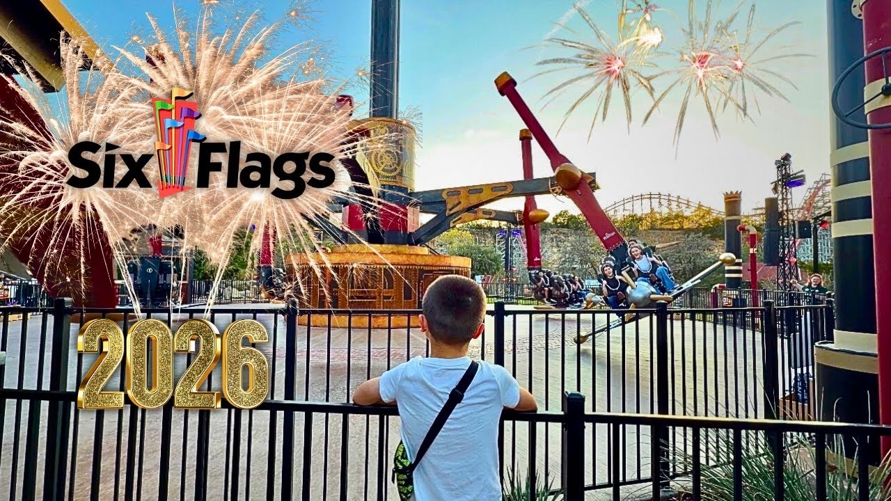 Что НА САМОМ ДЕЛЕ происходит в новогоднюю ночь в парке Six Flags Fiesta Texas | Семейный вечер