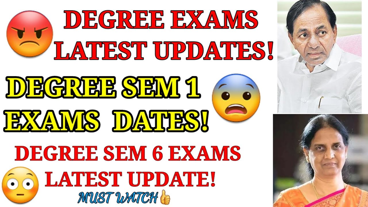 ts degree exams 2021|sem1&6 latest news|ts degree exams 2021 latest news|Triguna guru