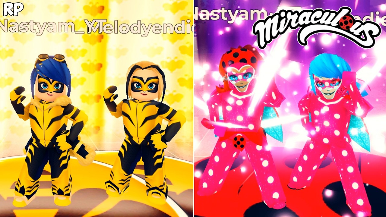 НОВАЯ И ОРИГИНАЛЬНАЯ ТРАНСФОРМАЦИЯ (СРАВНЕНИЕ) БЕЗ MIRACULOUS RP - MIRACULOUS ROBLOX!