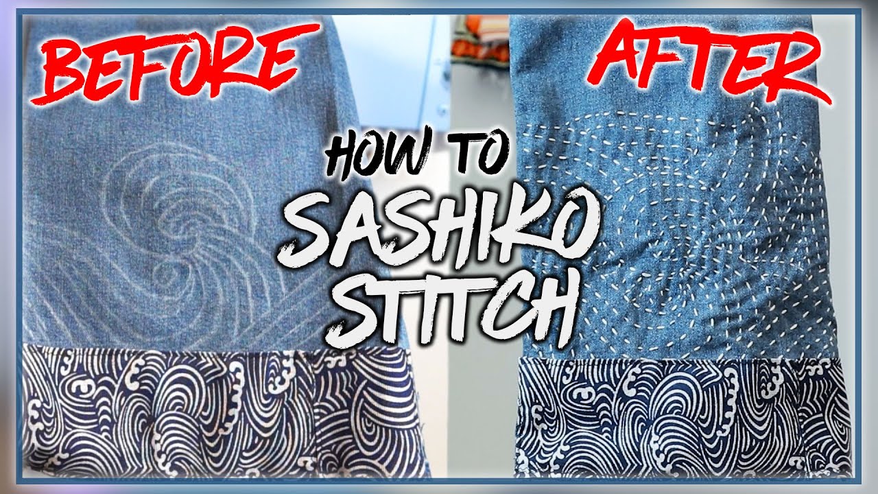 How to SASHIKO STITCH for DIY Projects | JULIUS