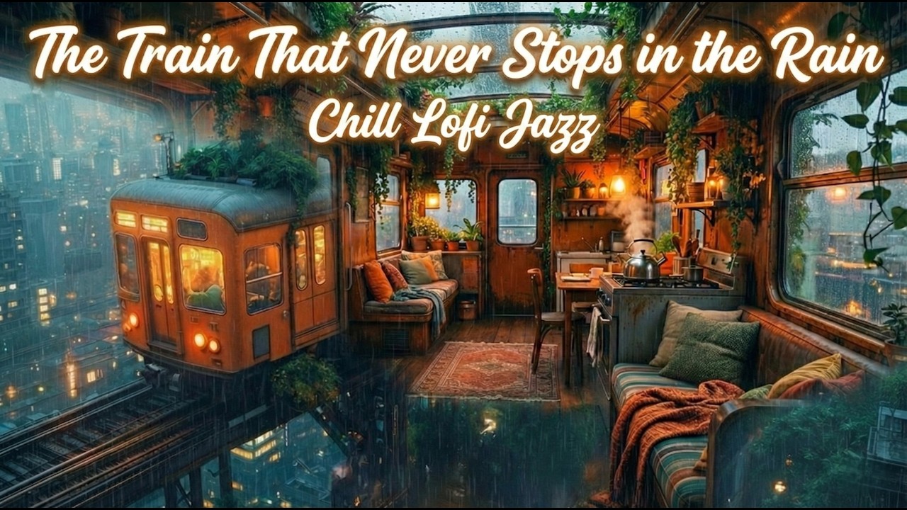 [24/7] The Train That Never Stops in the Rain | 빗속을 영원히 달리는 무한 열차 |  雨の中を永遠に走り続ける無限列車