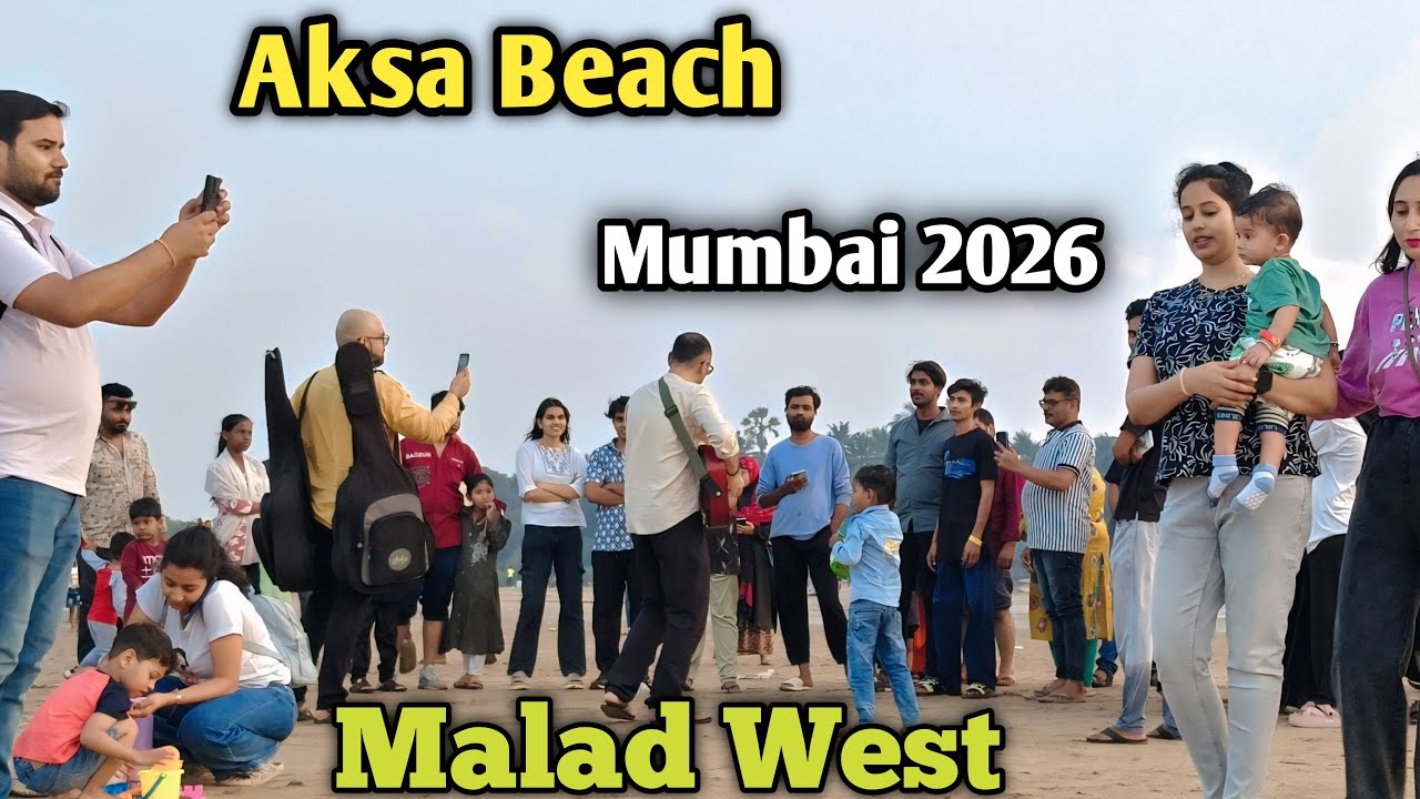 Aksa Beach | Mumbai Malad West | Clean water |  Most Beautiful Beach In Mumbai | #mumbai #vlog 