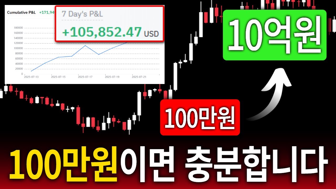 100만원 계좌를 10억으로 성장시키는 방법 [2025년 모음집]