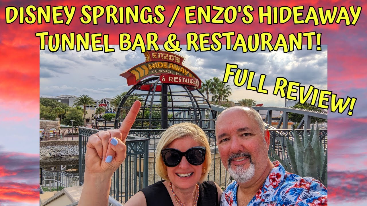 ENZO'S HIDEAWAY TUNNEL BAR & RESTAURANT FULL REVIEW / DISNEY SPRINGS