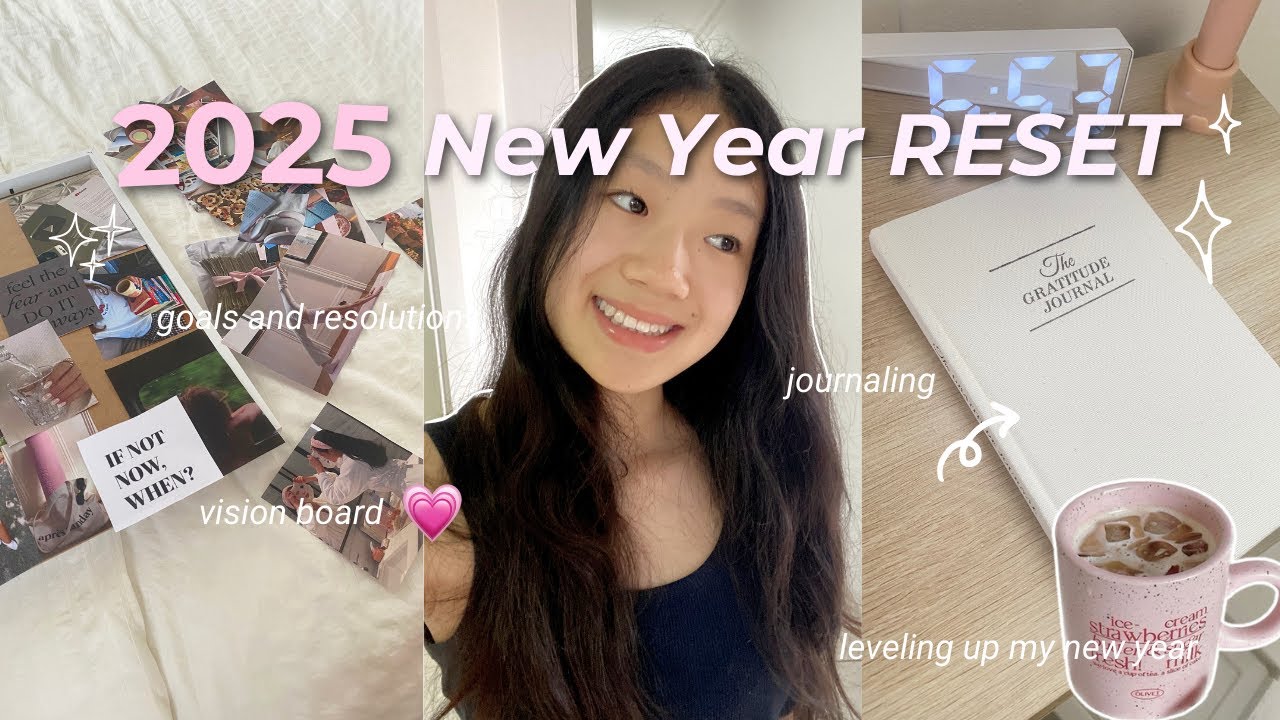 NEW YEAR RESET FOR 2025 ⭐️ | vision board, journaling, cleaning, goals