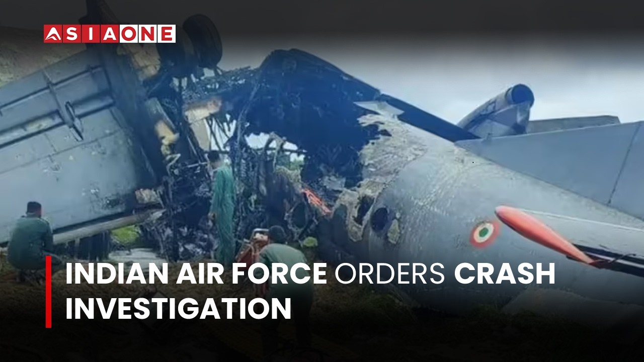 Indian Air Force Orders Crash Investigation | Asia One News