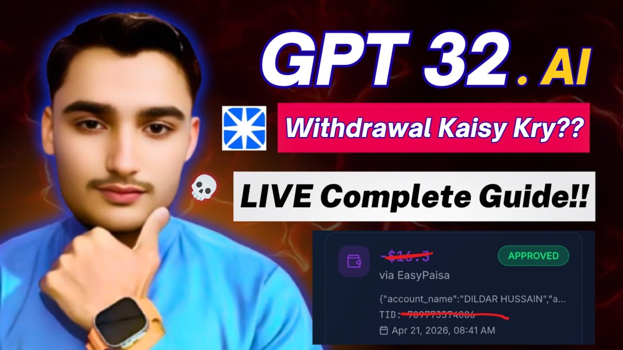 How to Withdraw From GPT32 Earning App | Live Withdrawal From GPT32 Earning App!!