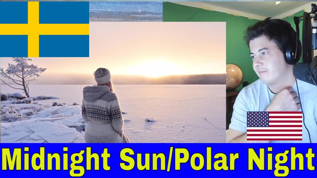 American Reacts Living with the Dark Winters in Sweden | Midnight sun & Polar night