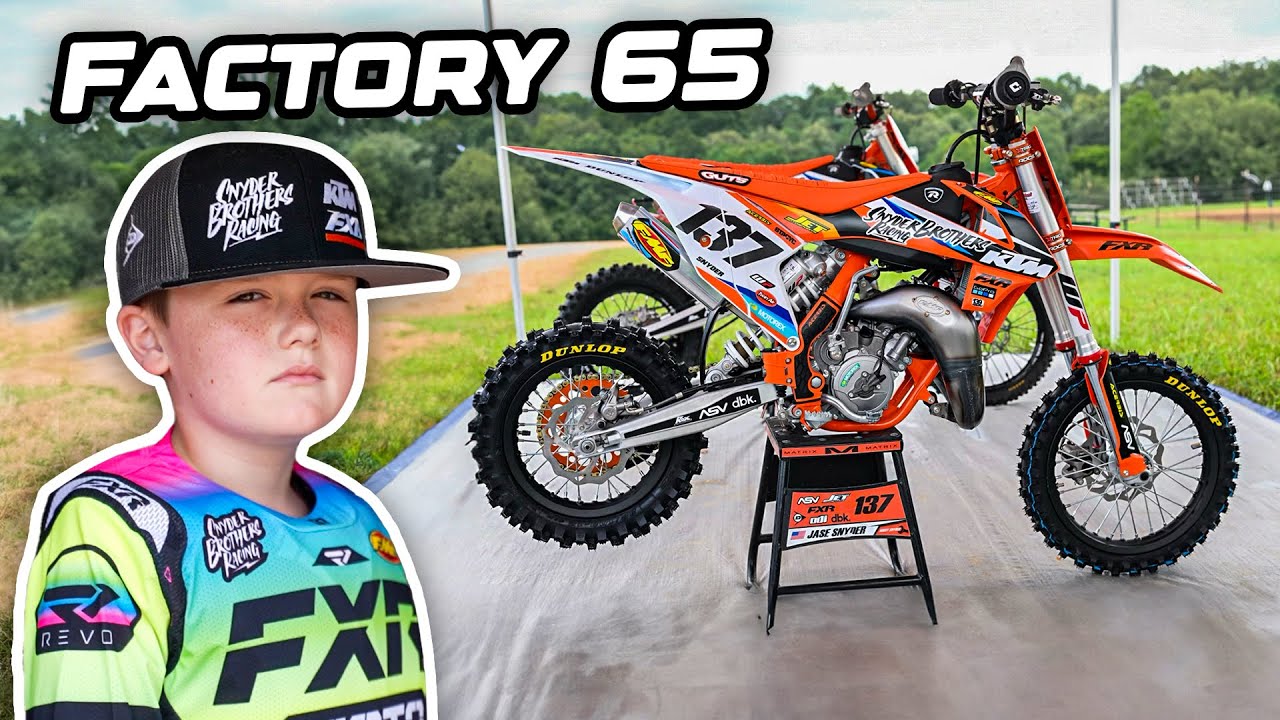 Inside Jase’s 2023 FACTORY KTM 65 Dirt Bike!!! Complete Walk Around