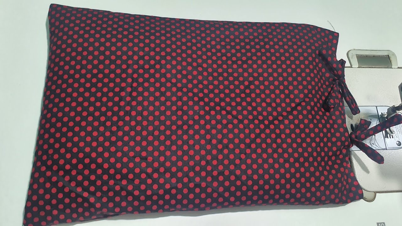 5 நிமிடத்தில் தலையணை உரை தைக்கலாம் வாங்க/pillow cover cutting and stitching very easy method