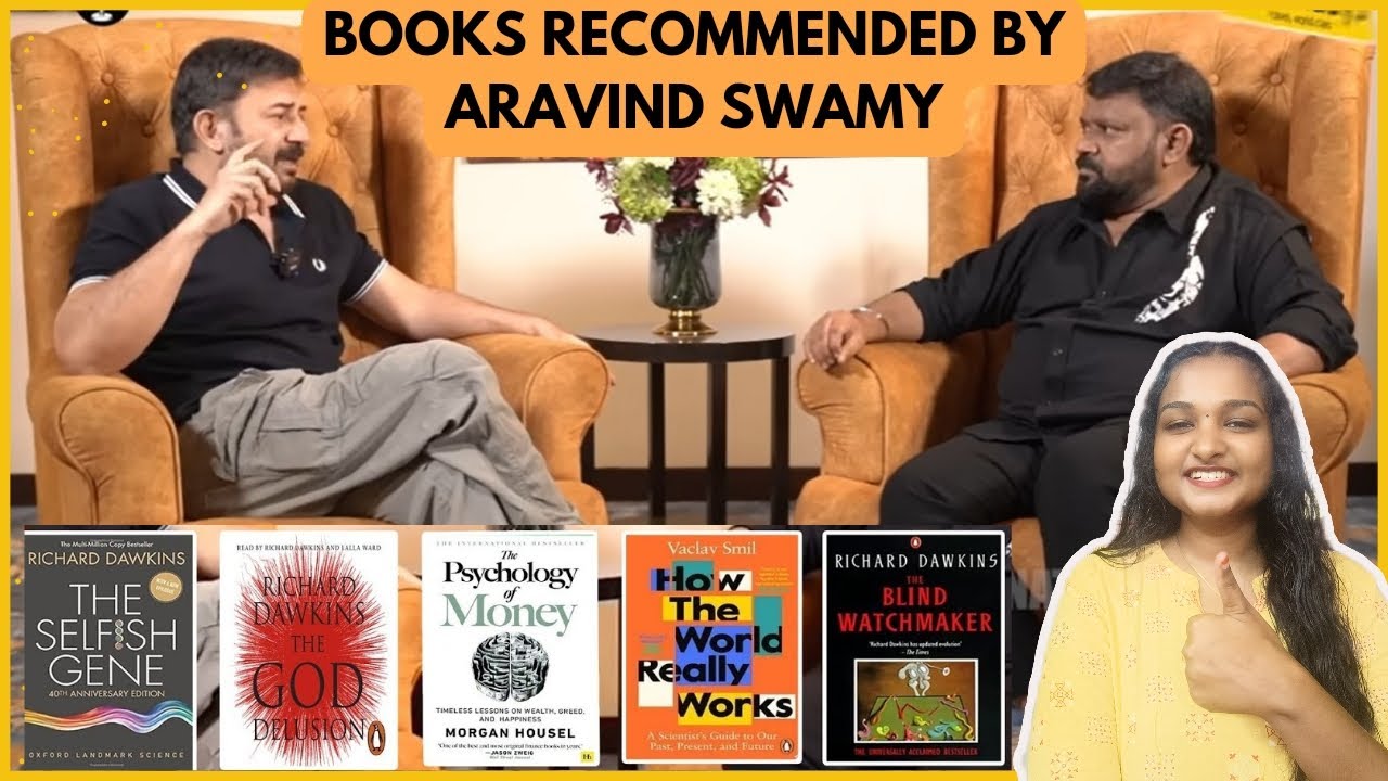 Top 5 Book Recommendations by Actor Aravind Swamy | The Psychology of Money, The Selfish Gene & more