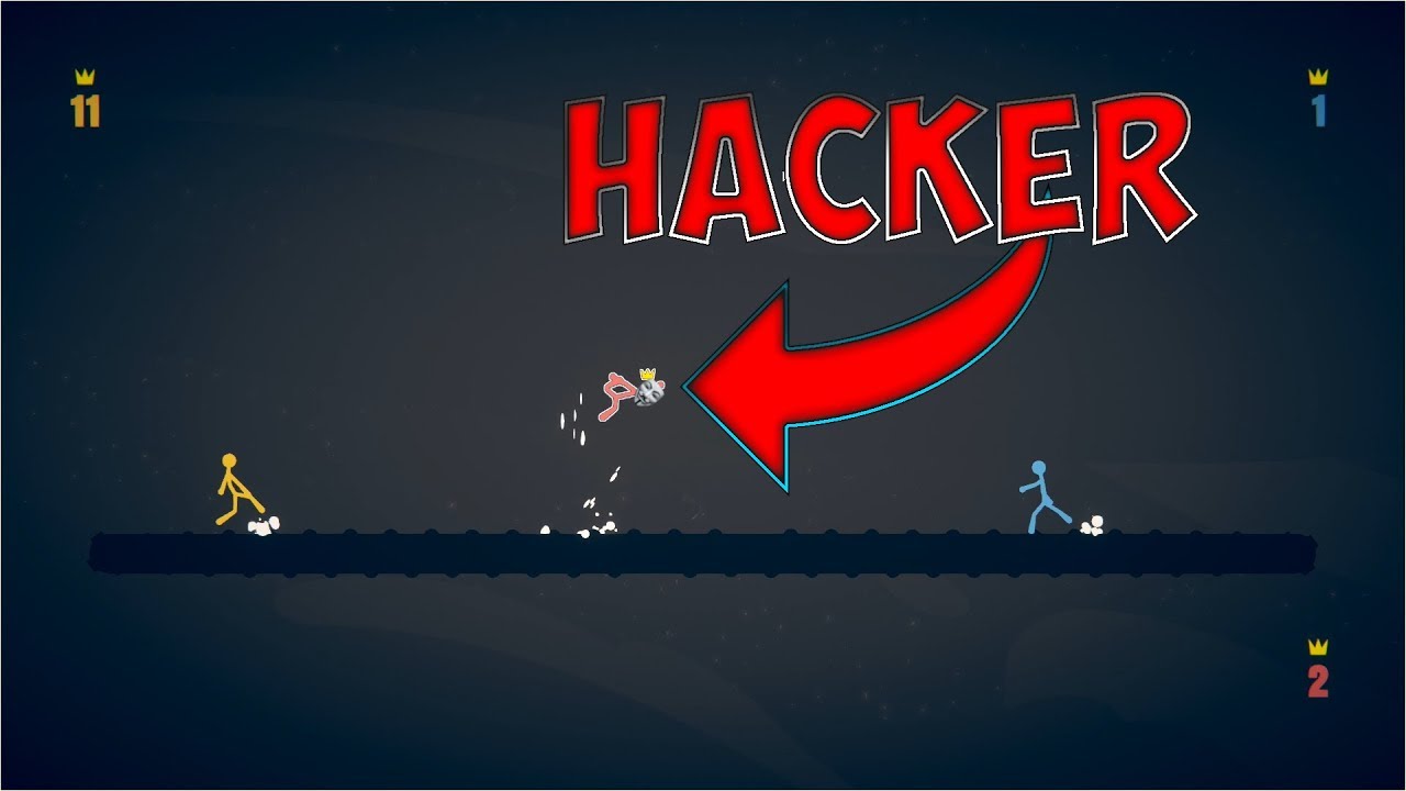 Se une un hacker a la partida! | Stick Fight