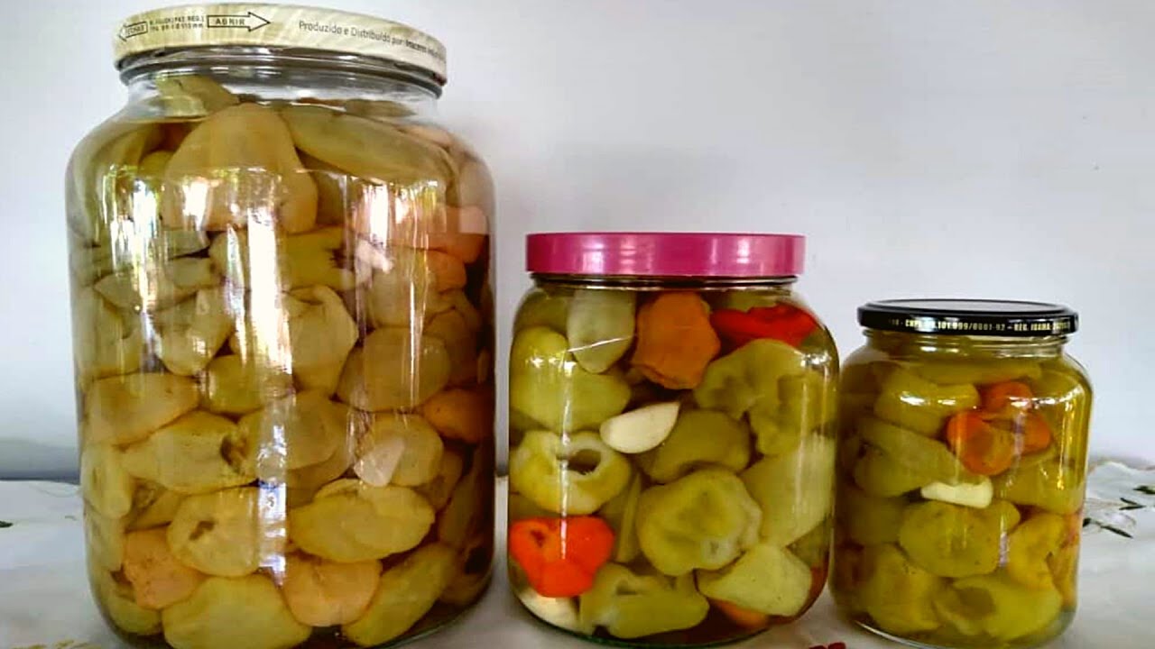 Como fazer PIMENTA EM CONSERVA com água e vinagre