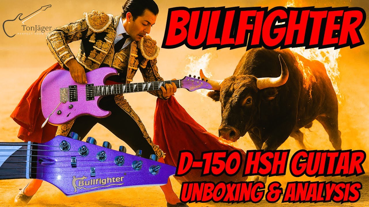 Bullfighter D150 HSH Guitar - Unboxing & Analysis