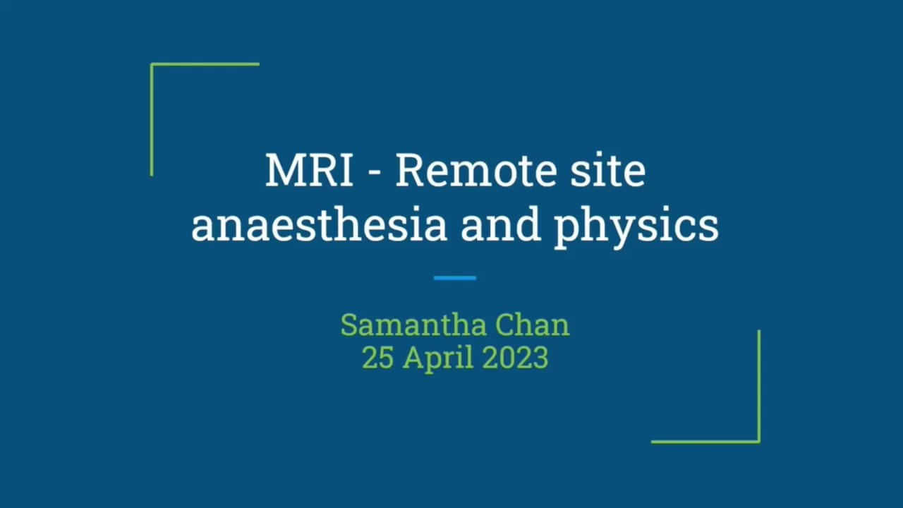 MRI principle - FRCA Primary