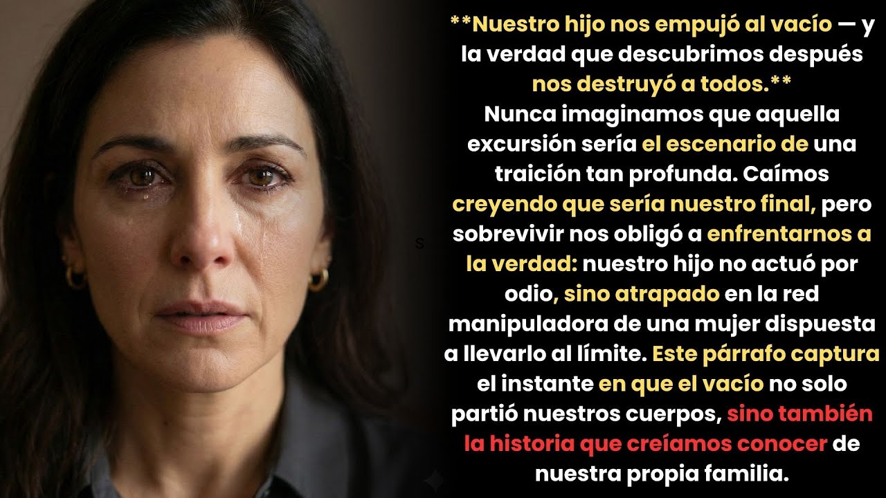 Nuestro hijo nos empujó al vacío y la verdad que descubrimos después nos destruyó a todos