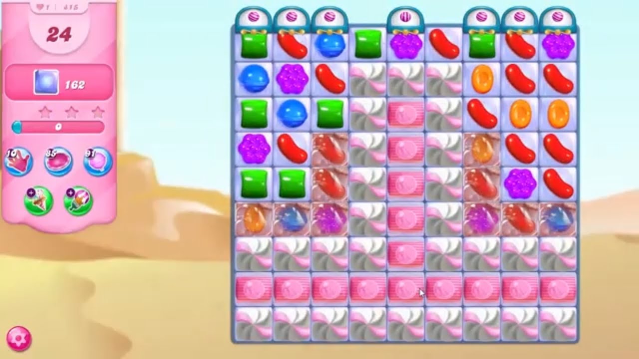 Candy Crush Saga LEVEL 415 NO BOOSTERS