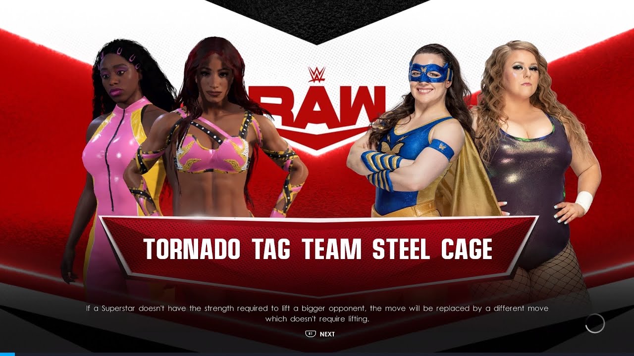 WWE 2K22 Boss & Glow vs Doudrop & Nikki Ash