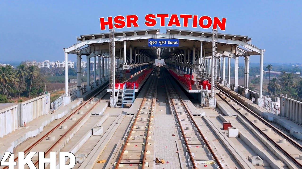 बनकर तैयार है सूरत बुलेट ट्रेन स्टेशन / Mumbai Ahmedabad Bullet Train Station Letest Update #4k 