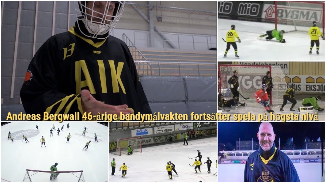 Andreas Bergwall«AIK»-46 årige bandymålvakten  fortsätter spela på högsta nivå
