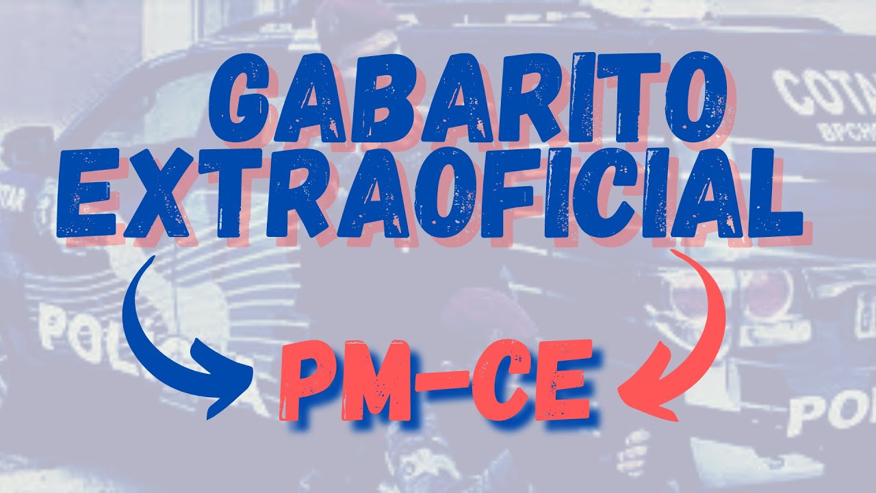 Gabarito extraoficial - PMCE - Criminologia e Segurança Pública
