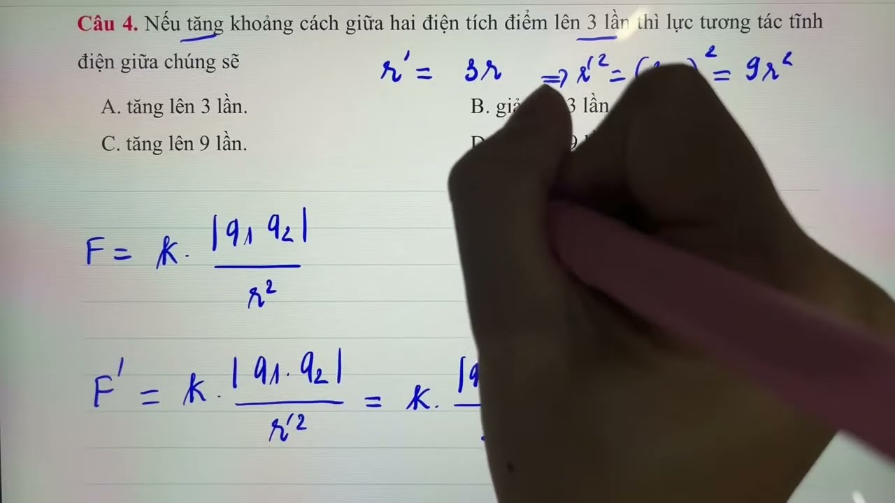 Vật Lý 11. CĐ3. Tiết 2. Xác định lực tương tác giữa hai điện tích - bài tập định luật Cu-lông
