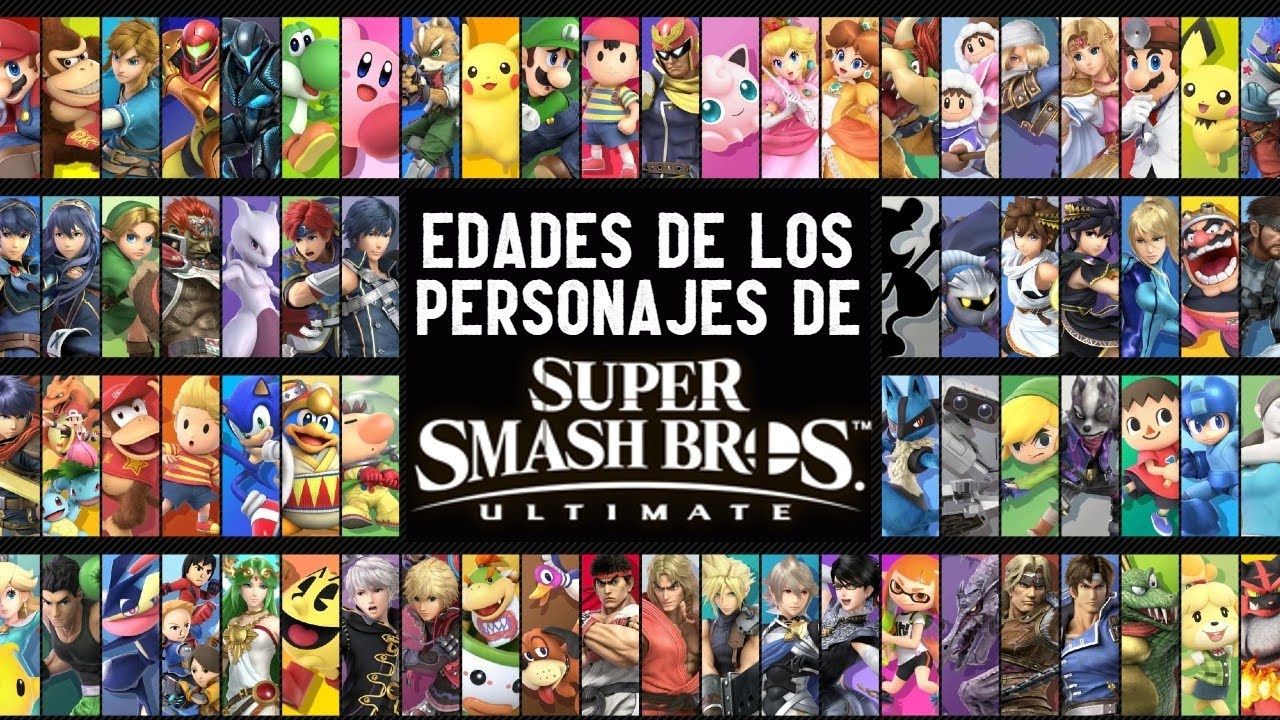 ¿Qué edad tienen los personajes de Super Smash Bros. Ultimate?