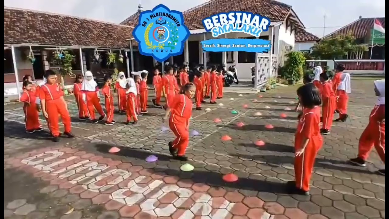 Pembelajaran PJOK Aktif, Kreatif dan Menyenangkan anak - anak SD 1 Mlatinorowito
