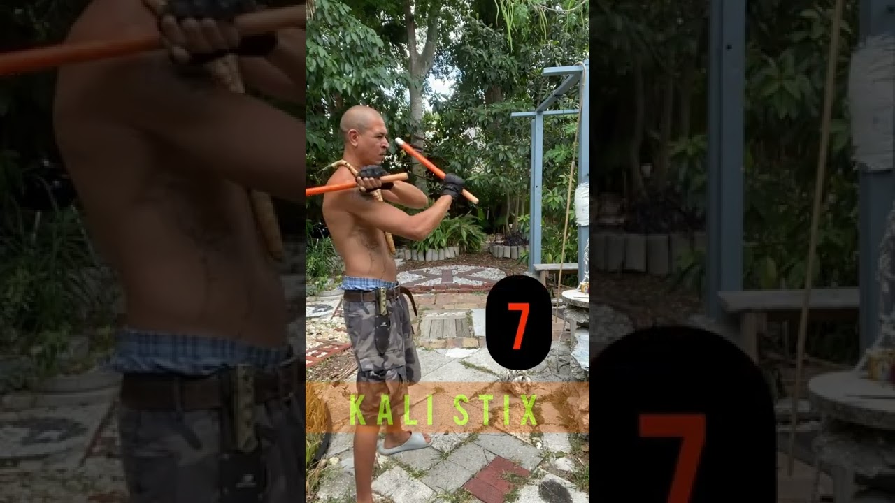 How to kali stick fighting technique Sinawali combo