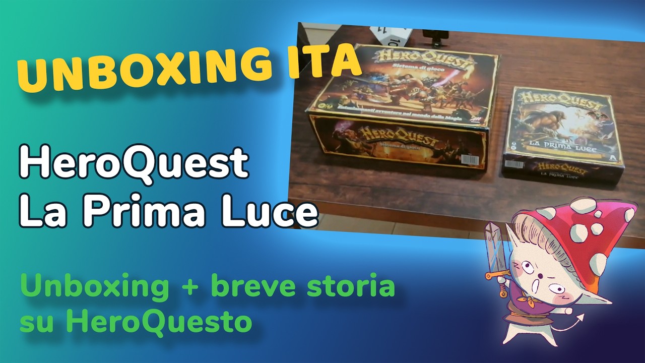 HeroQuest La Prima Luce 🔥 Storia del Cult + Unboxing completo del nuovo Starter Set